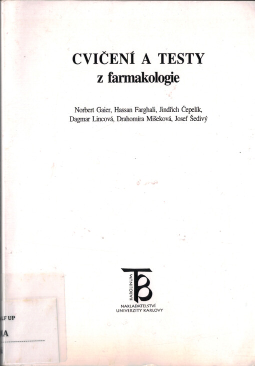 Cvičení a testy z farmakologie