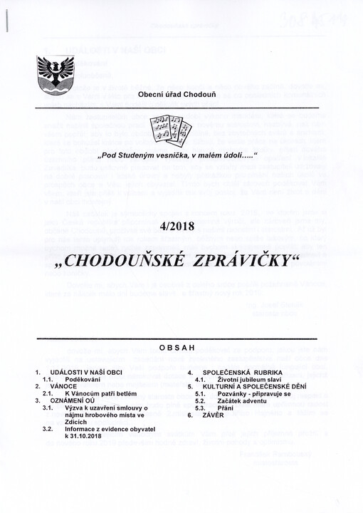 Chodouňské zprávičky