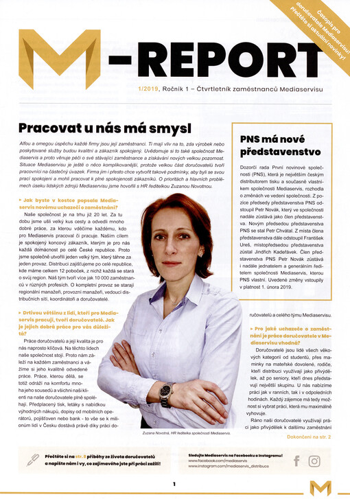 M-report : čtvrtletník zaměstnanců Mediaservisu