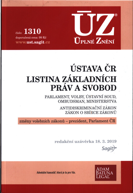 ÚZ č. 1310 Ústava ČR, Listina základních práv a svobod