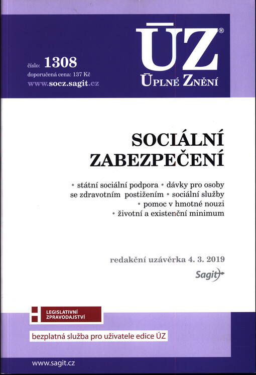 ÚZ č. 1308 Sociální zabezpečení