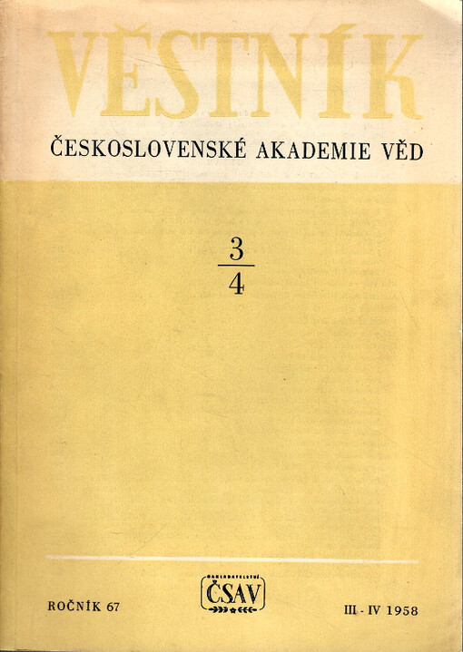 Věstník Československé akademie věd