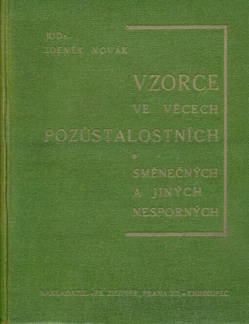 Vzorce ve věcech pozůstalostních, směnečných a jiných nesporných