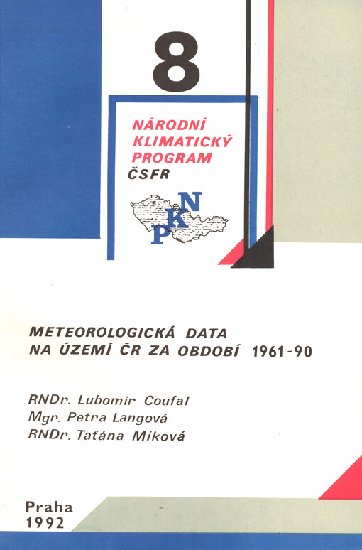 Meteorologická data na území ČR za období 1961-90