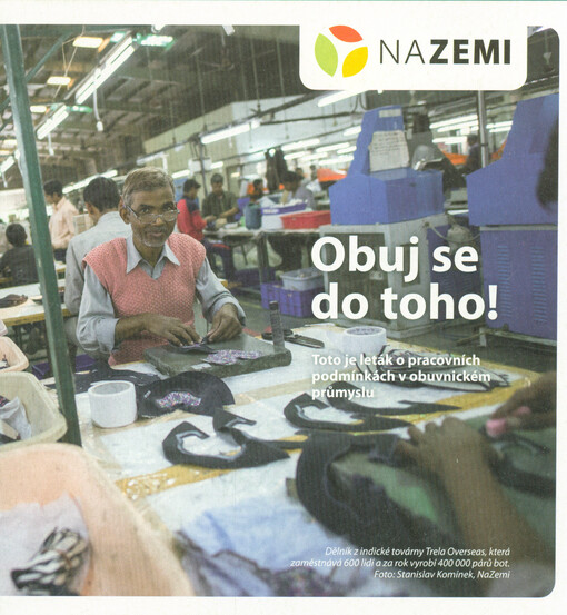 Obuj se do toho! : toto je leták o pracovních podmínkách v obuvnickém průmyslu
