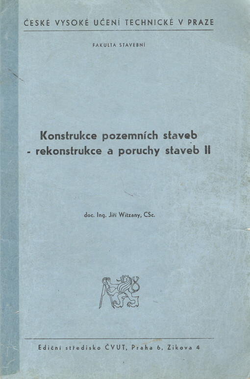 Konstrukce pozemních staveb - rekonstrukce a poruchy staveb. [Díl] 2.