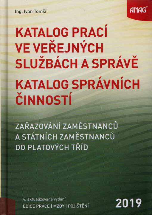 Katalog prací ve veřejných službách a správě; Katalog správních činností