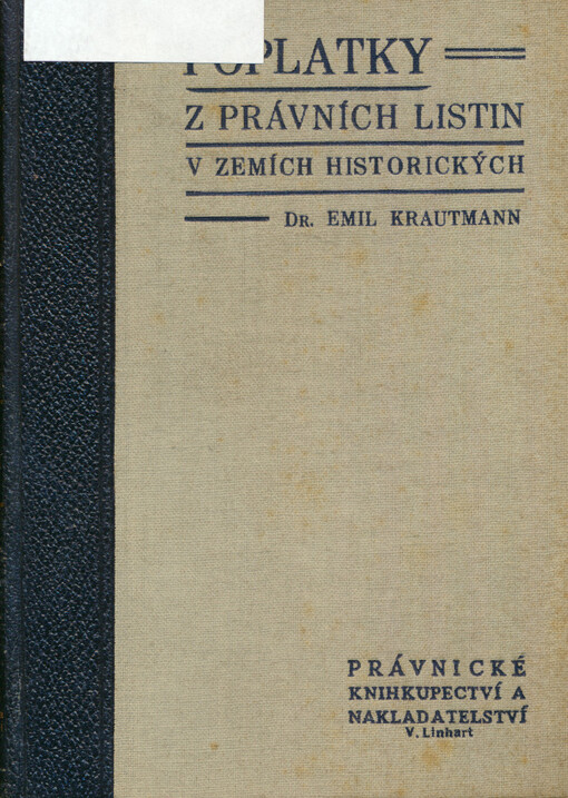 Poplatky z právních listin v zemích historických