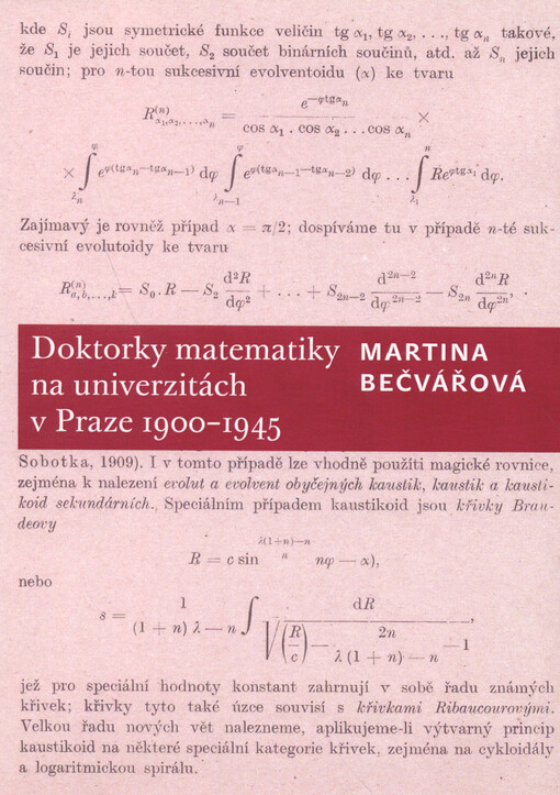 Doktorky matematiky na univerzitách v Praze 1900-1945
