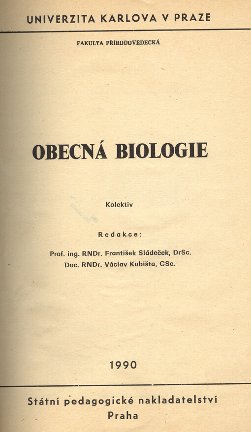 Obecná biologie