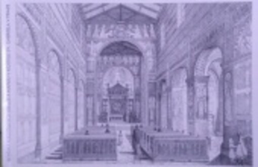 Schéma nástěnných maleb a nápisů v kostele sv. Gabriela v Praze