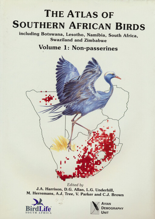 The atlas of Southern African birds. Volume 1, Non-passerines