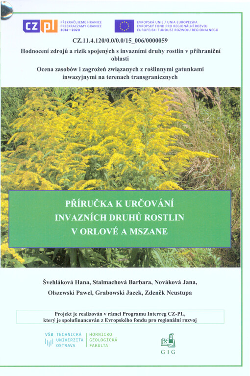 Příručka k určování invazních druhů rostlin v Orlové a Mszane