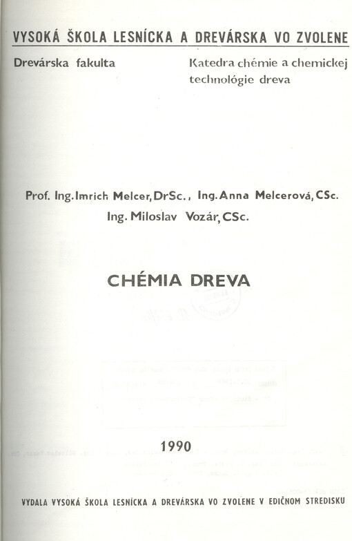Chémia dreva
