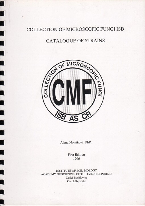 Collection of microscopic fungi ISB : catalogue of strains