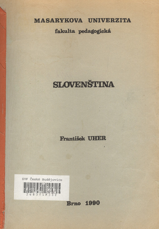 Slovenština pro posluchače v 1.-4. ročníku ZŠ