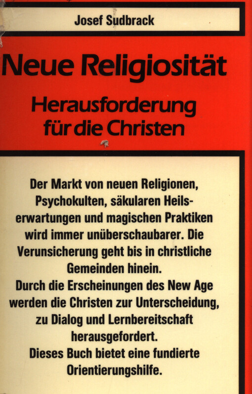Neue Religiosität - Herausforderung für die Christen