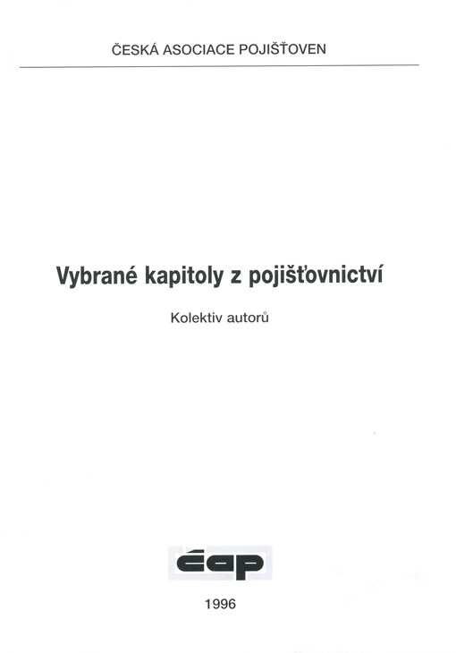 Vybrané kapitoly z pojišťovnictví