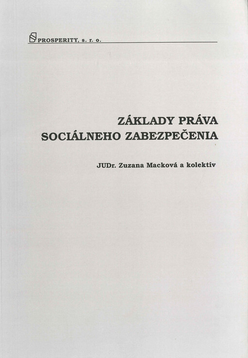 Základy práva sociálneho zabezpečenia