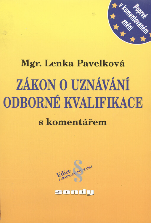 Zákon o uznávání odborné kvalifikace s komentářem