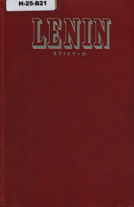 Spisy.Sv. 21,Srpen 1914 - prosinec 1915, Svazek 21, Srpen 1914 - prosinec 1915