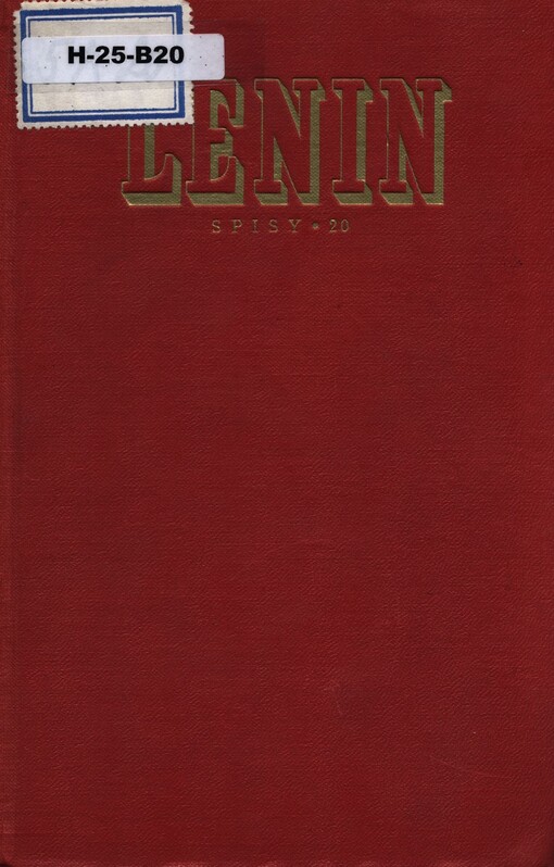 Spisy.Sv. 20,Prosinec 1913 - srpen 1914