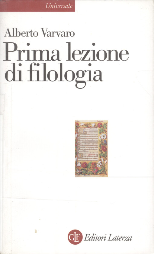 Prima lezione di filologia