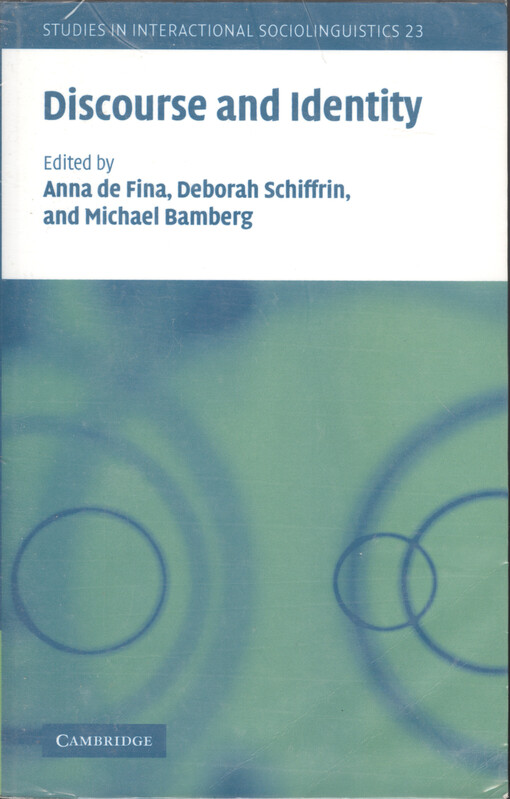 Discourse and identity