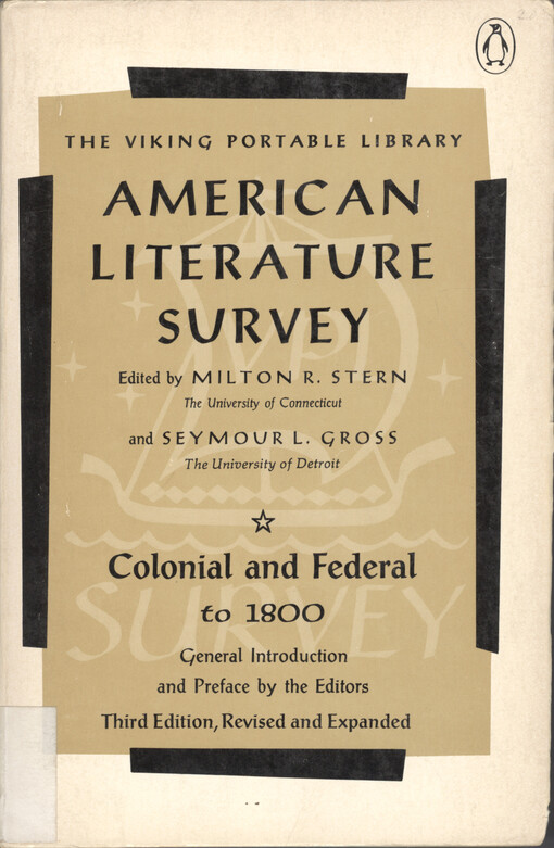Colonial and federal : to 1800.