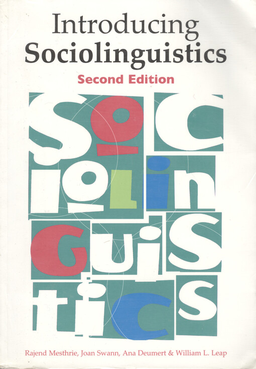 Introducing sociolinguistics
