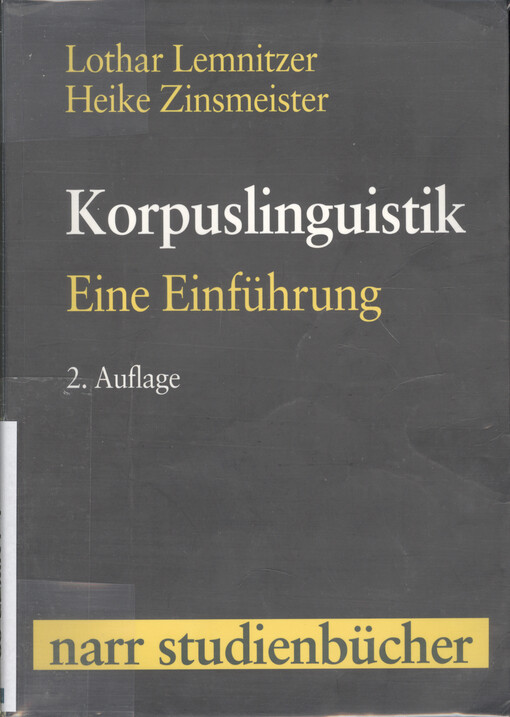 Korpuslinguistik : eine Einführung