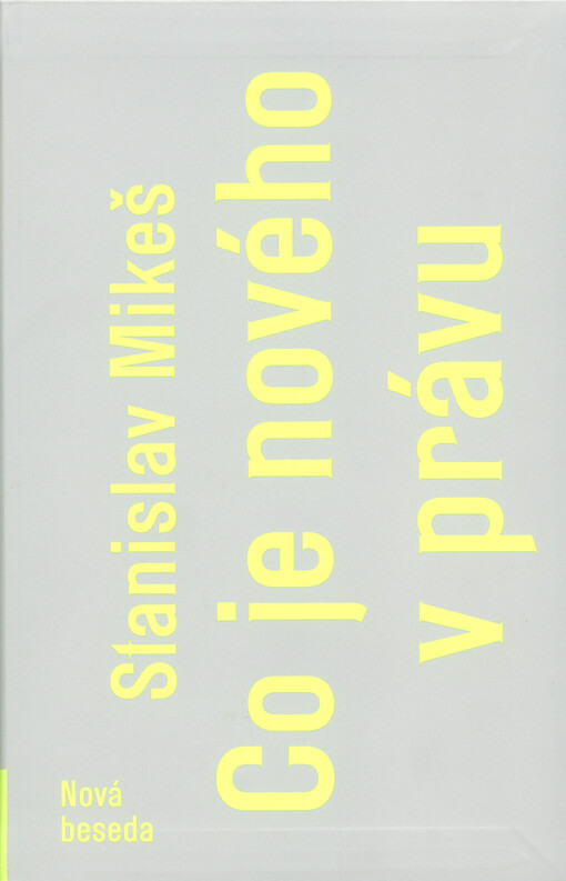 Co je nového v právu