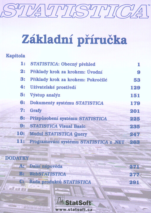 STATISTICA základní příručka