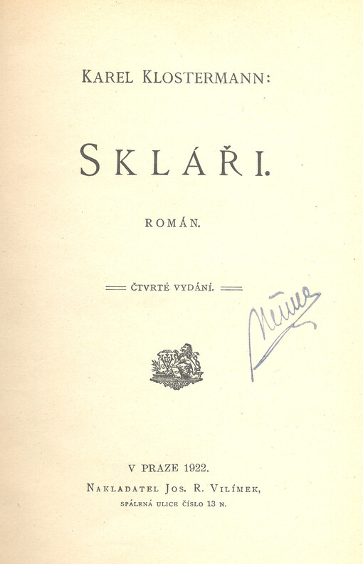 Skláři : román, 4. vyd.