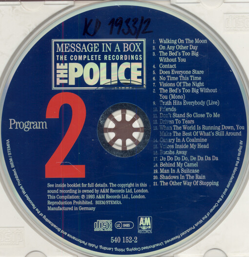 Message in a box the complete recordings. Program 2