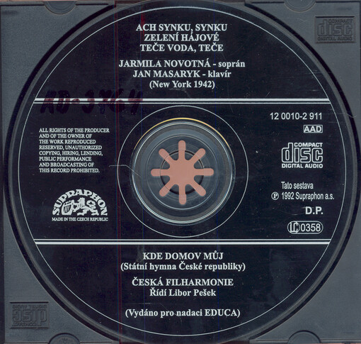 Ach synku, synku Zelení hájové--