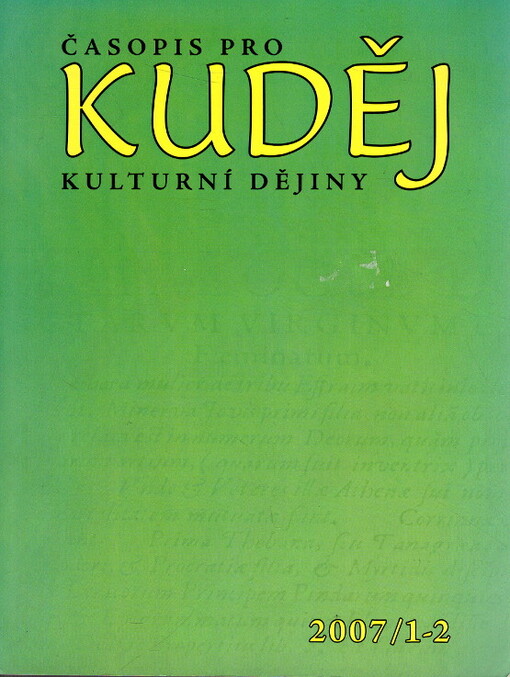 Kuděj : časopis pro kulturní dějiny