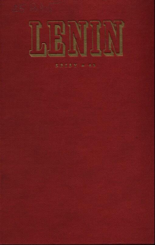 Spisy.Sv. 45,Listopad 1920 - březen 1923, Svazek 45, Listopad 1920 - březen 1923