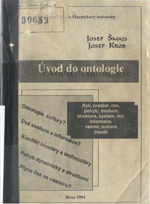 Úvod do ontologie :skriptum filoz. fak. Masarykovy univ.