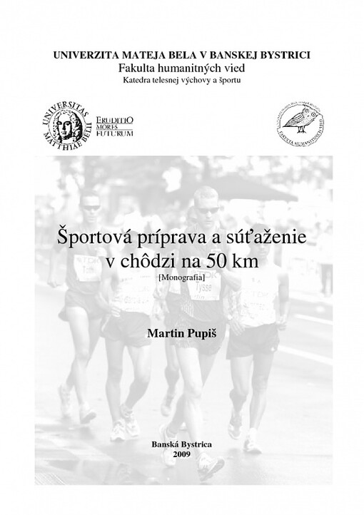 Športová príprava a súťaženie v chôdzi na 50 km : (monografia)