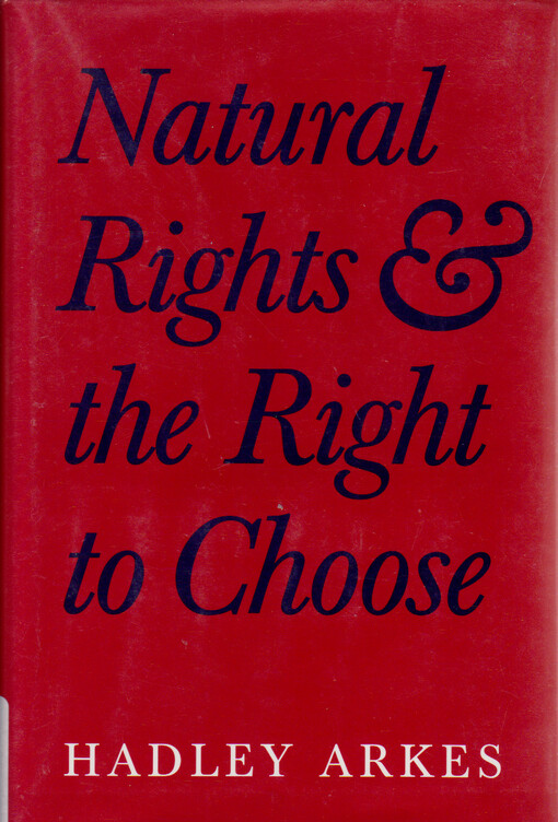 Natural rights and the right to choose