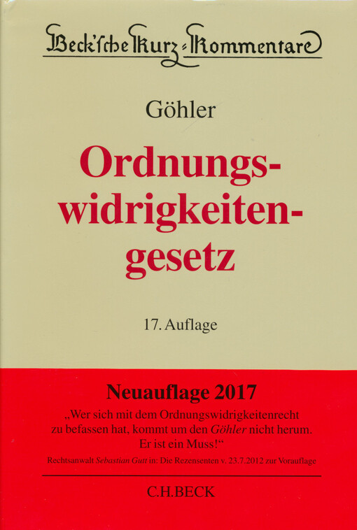 Gesetz über Ordnungswidrigkeiten