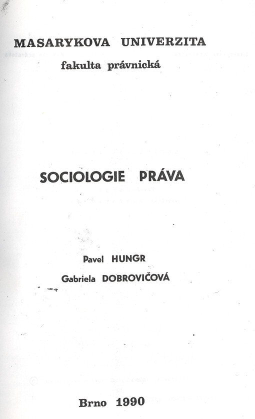 Sociologie práva