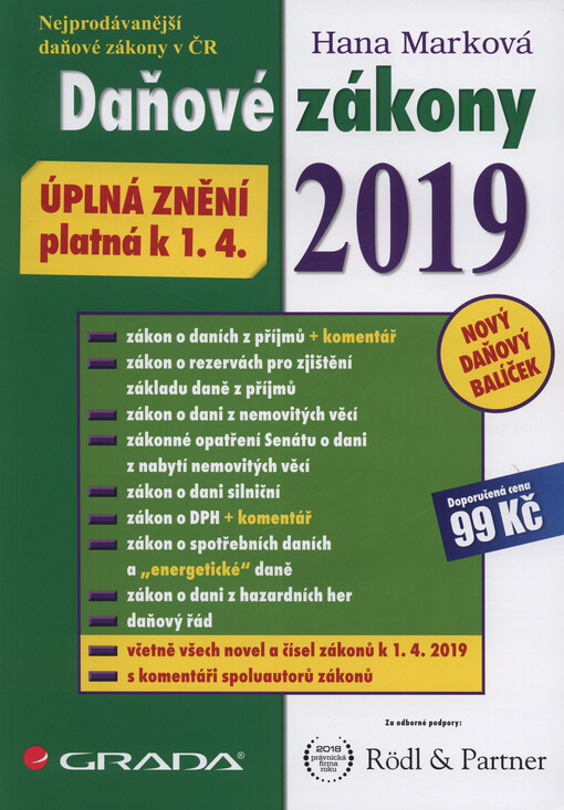 Daňové zákony 2019
