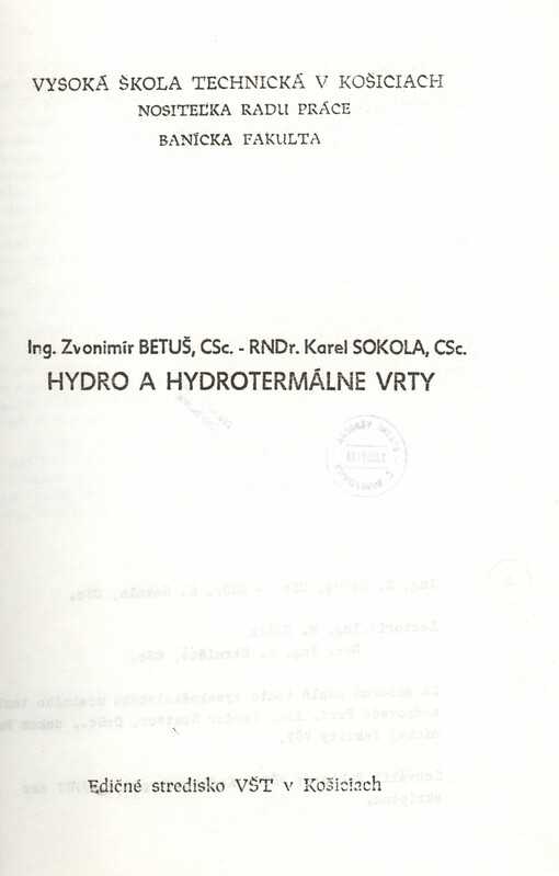 Hydro a hydrotermálne vrty