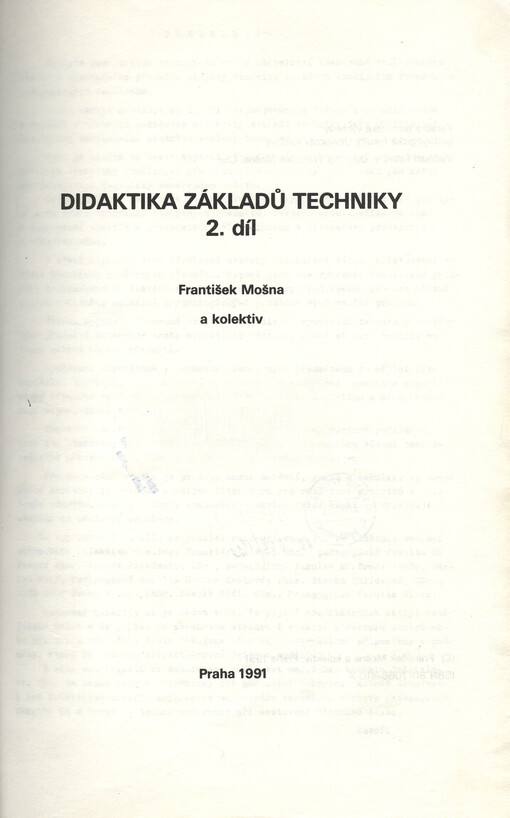 Didaktika základů techniky