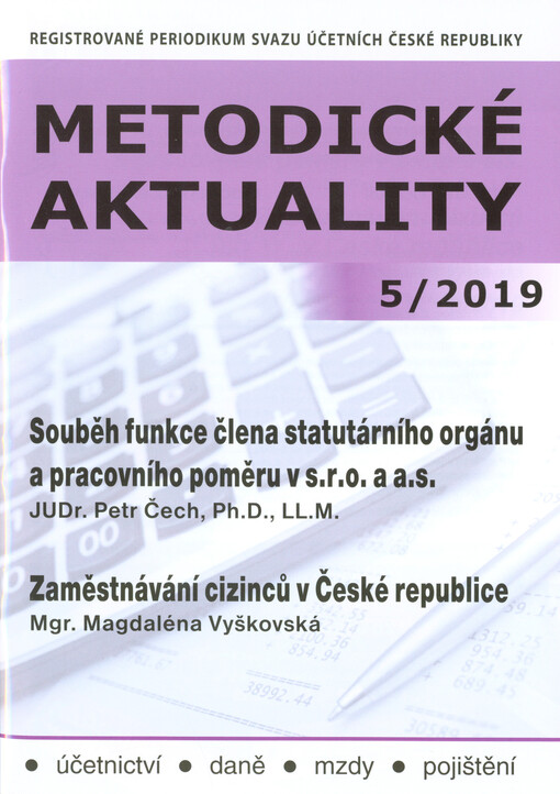 Souběh funkce člena statutárního orgánu a pracovního poměru v s.r.o. a a.s