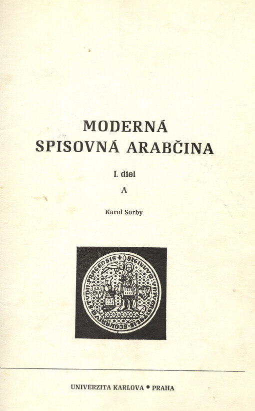 Moderná spisovná arabčina.I. diel, 2. díl