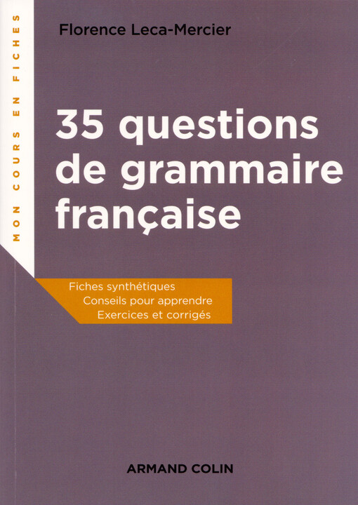 35 questions de grammaire française