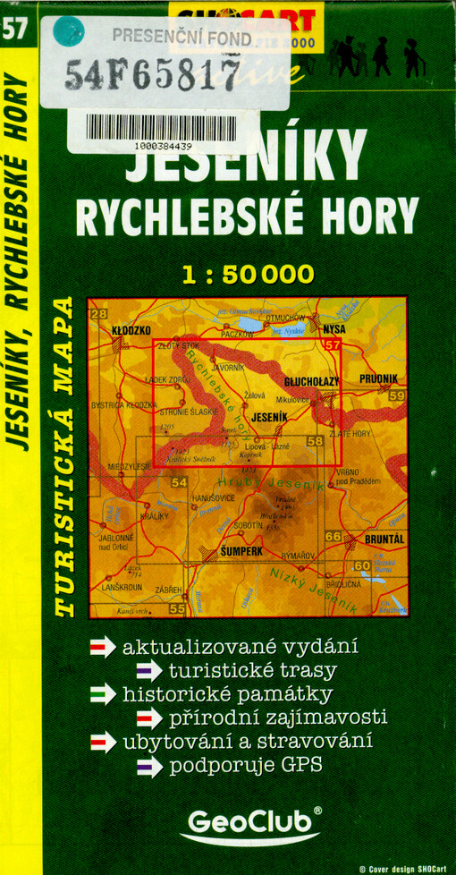 Jeseníky, Rychlebské hory : 1:50 000